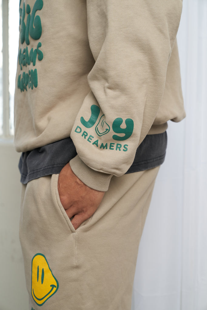 Little / Big Dreams Khaki Hoodie - Joy Dreamers