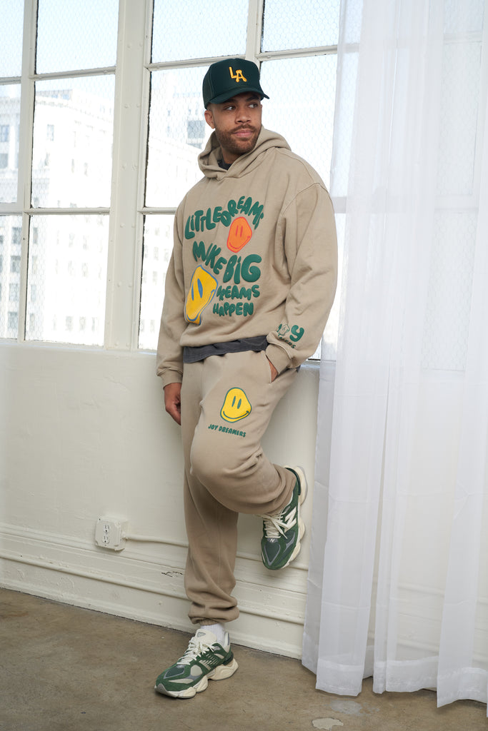 Little / Big Dreams Khaki Hoodie - Joy Dreamers
