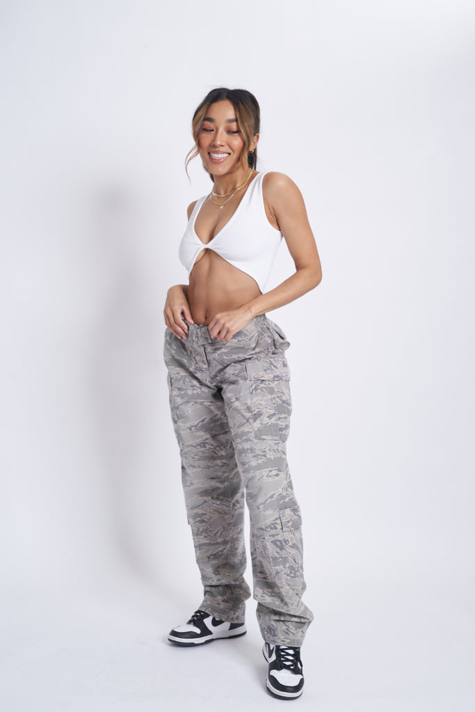 White Reversible Twist Crop Bra Top - Joy Dreamers