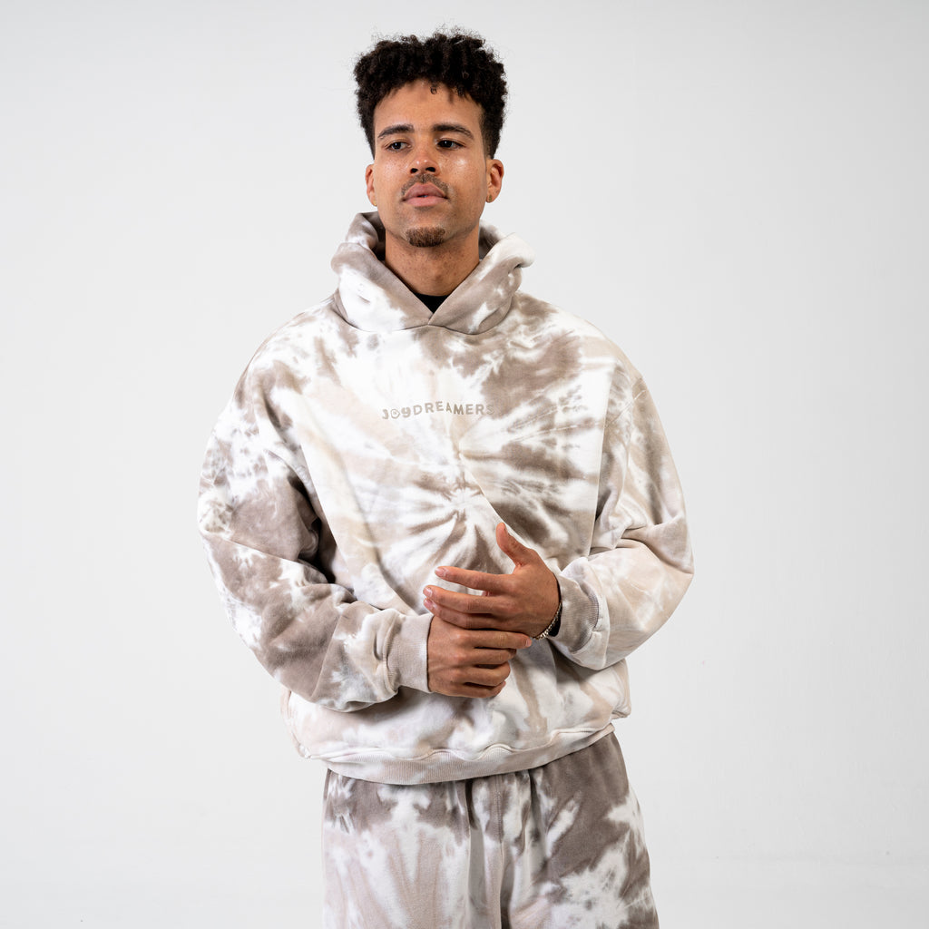 Tie dye sales sweatshirt beige