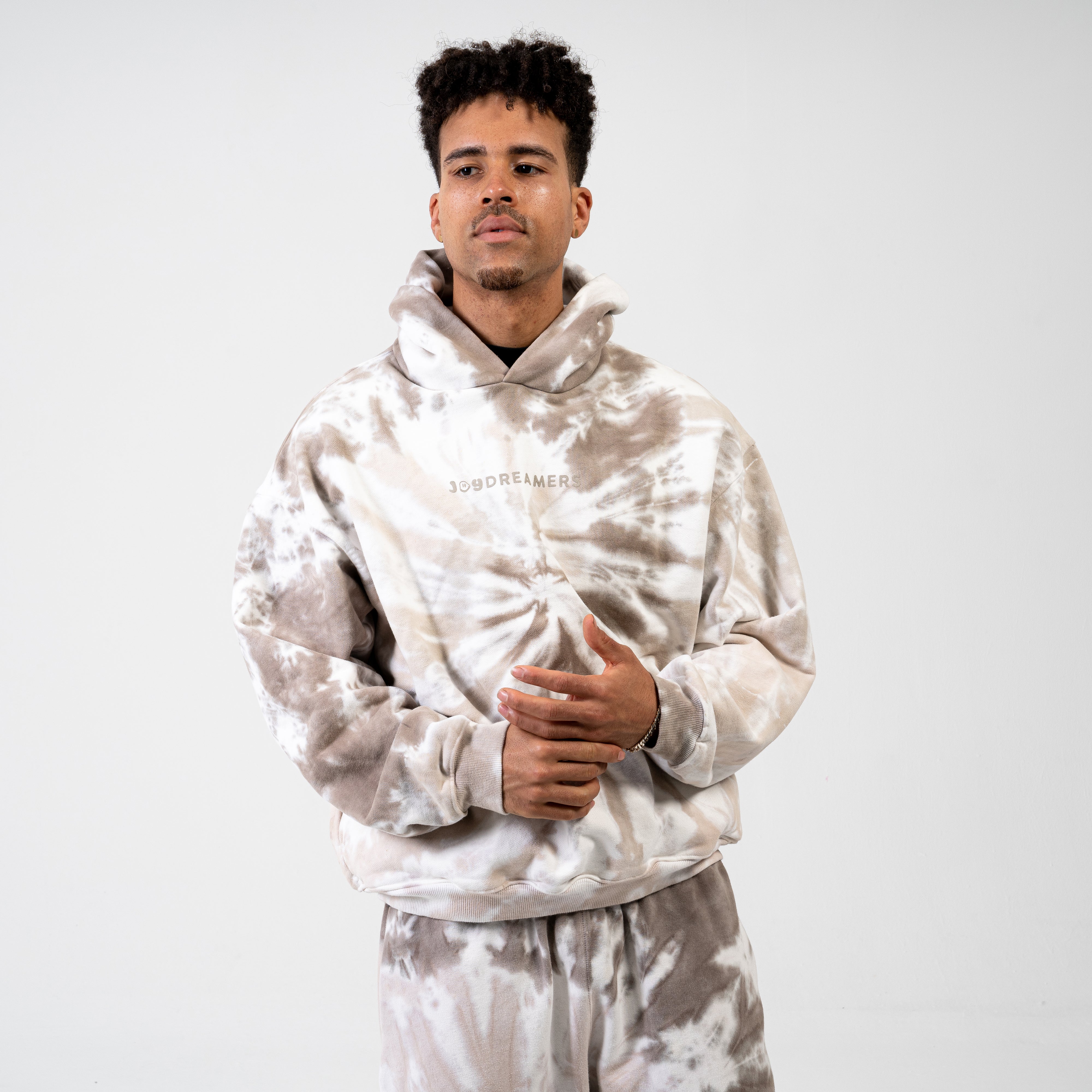 Co Ord Set Tie Dye Joggers And Hoodie Tracksuit Tie Dye Hoodie And Pants Black Tie Dye Pure Cotton Warm